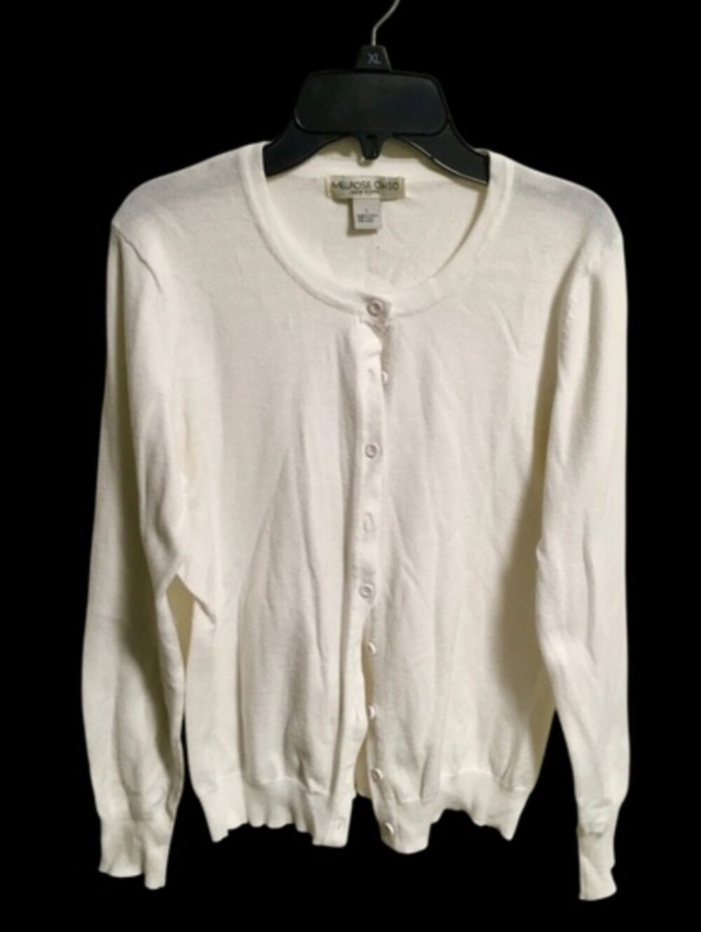 White Button Up Long Sleeve Sweater ✨️